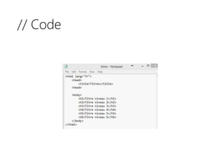 // Code
 