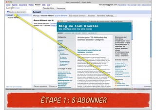 ÉTAPE 1 : S’ABONNER
 