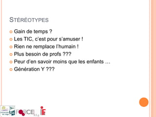 Avantages et inconvénients des TIC