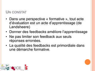 Un petit modèle : 8 événements  d’apprentissage/enseignement (Leclercq/Poumay)