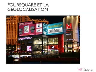 FOURSQUARE ET LA
GÉOLOCALISATION
 