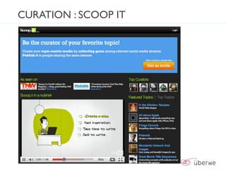 CURATION : SCOOP IT
 