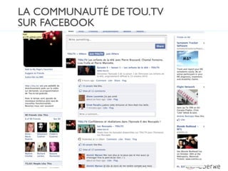 LA COMMUNAUTÉ DE TOU.TV
SUR FACEBOOK
 