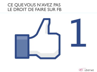 CE QUE VOUS N’AVEZ PAS
LE DROIT DE FAIRE SUR FB
 
