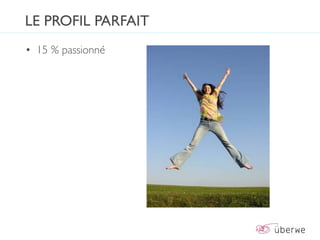 LE PROFIL PARFAIT
• 15 % passionné
 