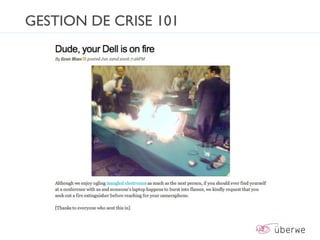 GESTION DE CRISE 101
 