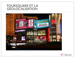 FOURSQUARE ET LA
GÉOLOCALISATION
 