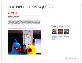 L’EXEMPLE D’EXPO-QUÉBEC
 