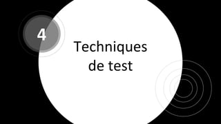 Techniques
de test
4
 