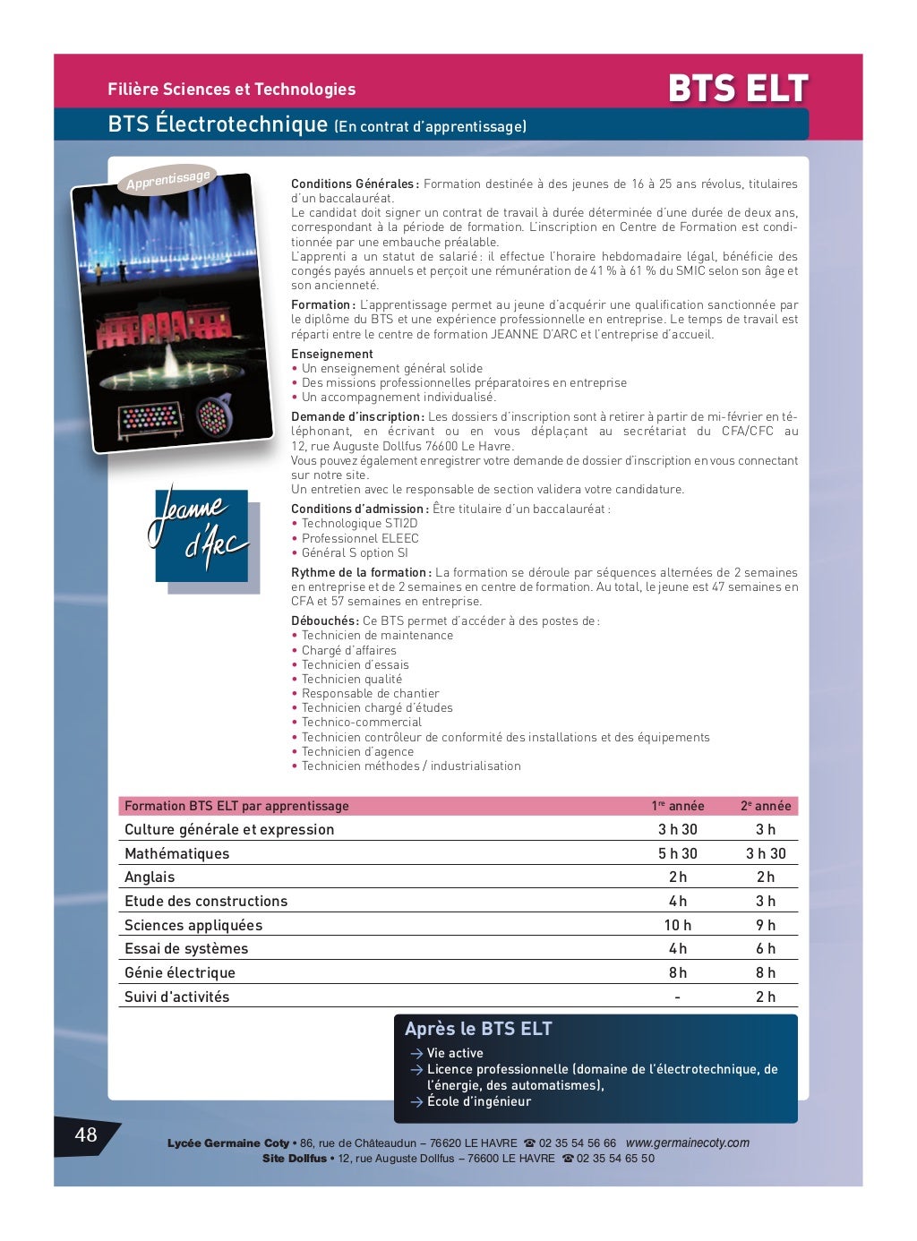 Formations JeanneD'Arc Sainte Adresse