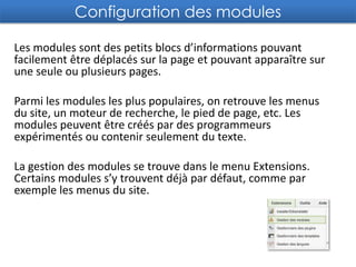 Mot de passeExerciceChoisissez un titre pour votre sitePour modifier le titre de votre site Web il suffit :Accéder à la console d'administration Joomla!, dans le menu site -> configuration global,Remplir le champs Nom du site et sauvegarder.