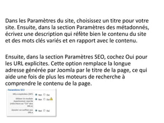 Structure arborescente de votre sitePour en savoir plus... http://guides.hpjsolutions.com