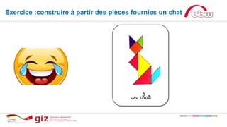 Exercice :construire à partir des pièces fournies un chat
 