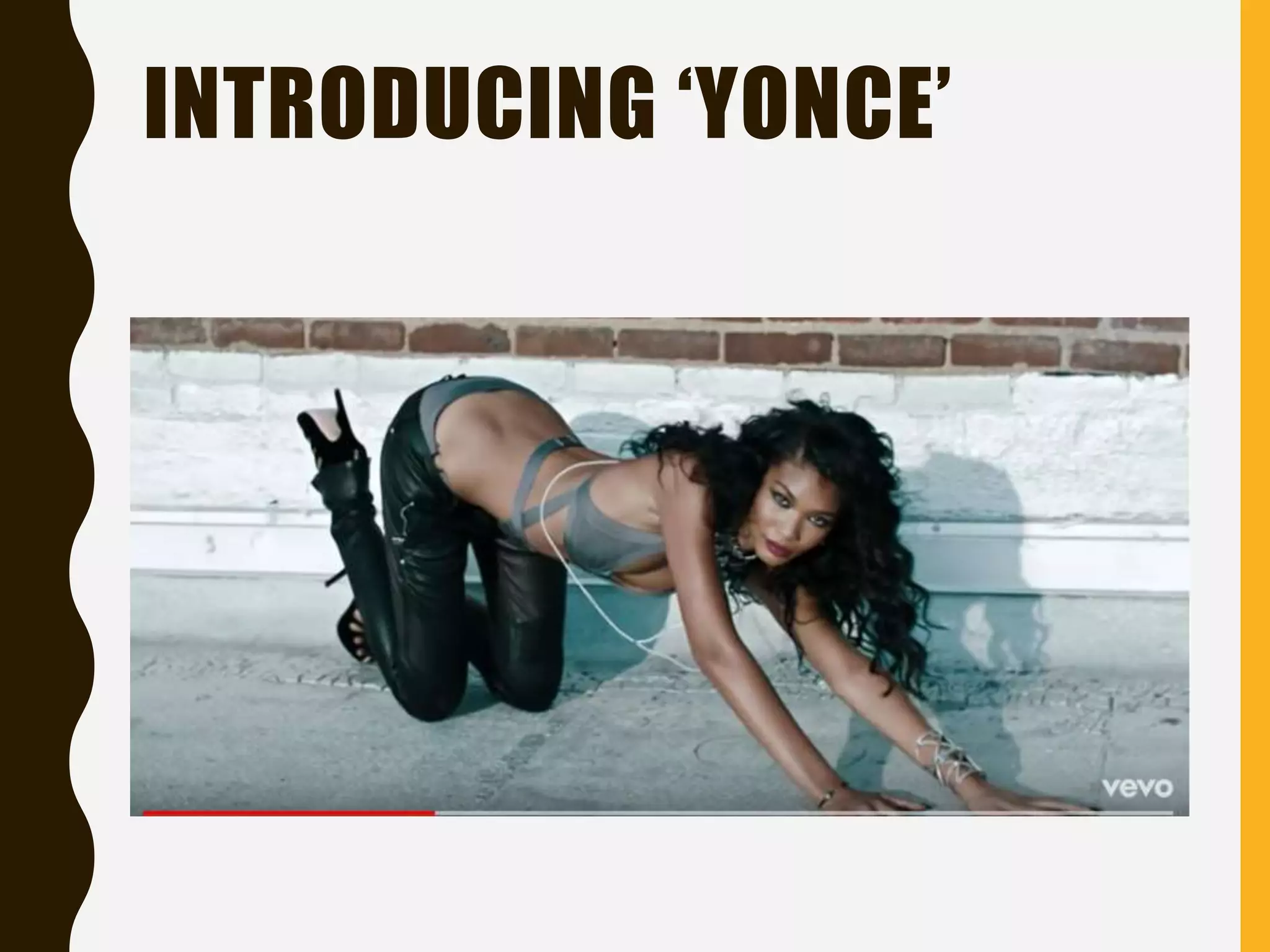 INTRODUCING ‘YONCE’
 