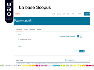 La base Scopus
 