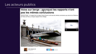 Les acteurs publics
 