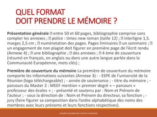 Formation Mémoire de Recherche Professionnel MRP par P. Clauzard-2017