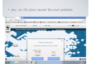• jeu : un clic pour sauver les ours polaires
 