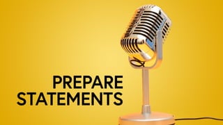 PREPARE
STATEMENTS
 
