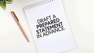 DRAFT A
PREPARED
STATEMENT
IN ADVANCE.
 