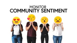 COMMUNITY SENTIMENT
MONITOR
 