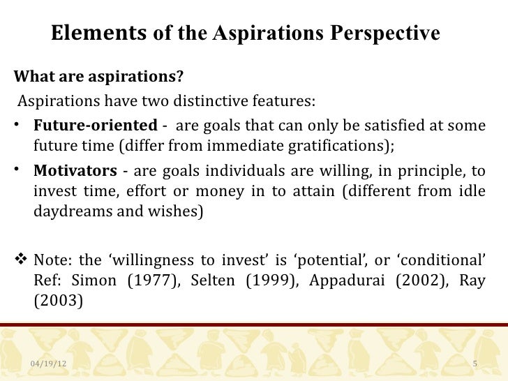 Formation of Aspirations An Empirical Analysis