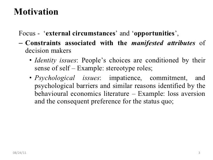 Formation of Aspirations