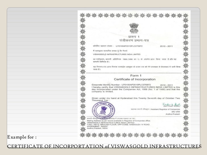 Formation Of Companies Formation Of Companies