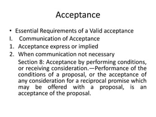 Promise Requirements Formation of contract | PPTX