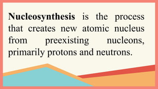 Formation of stars and heavier elements. ppt | PPTX