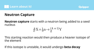 Formation of Elements light and heavy in periodic table | PPTX