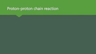 Proton-proton chain reaction
 
