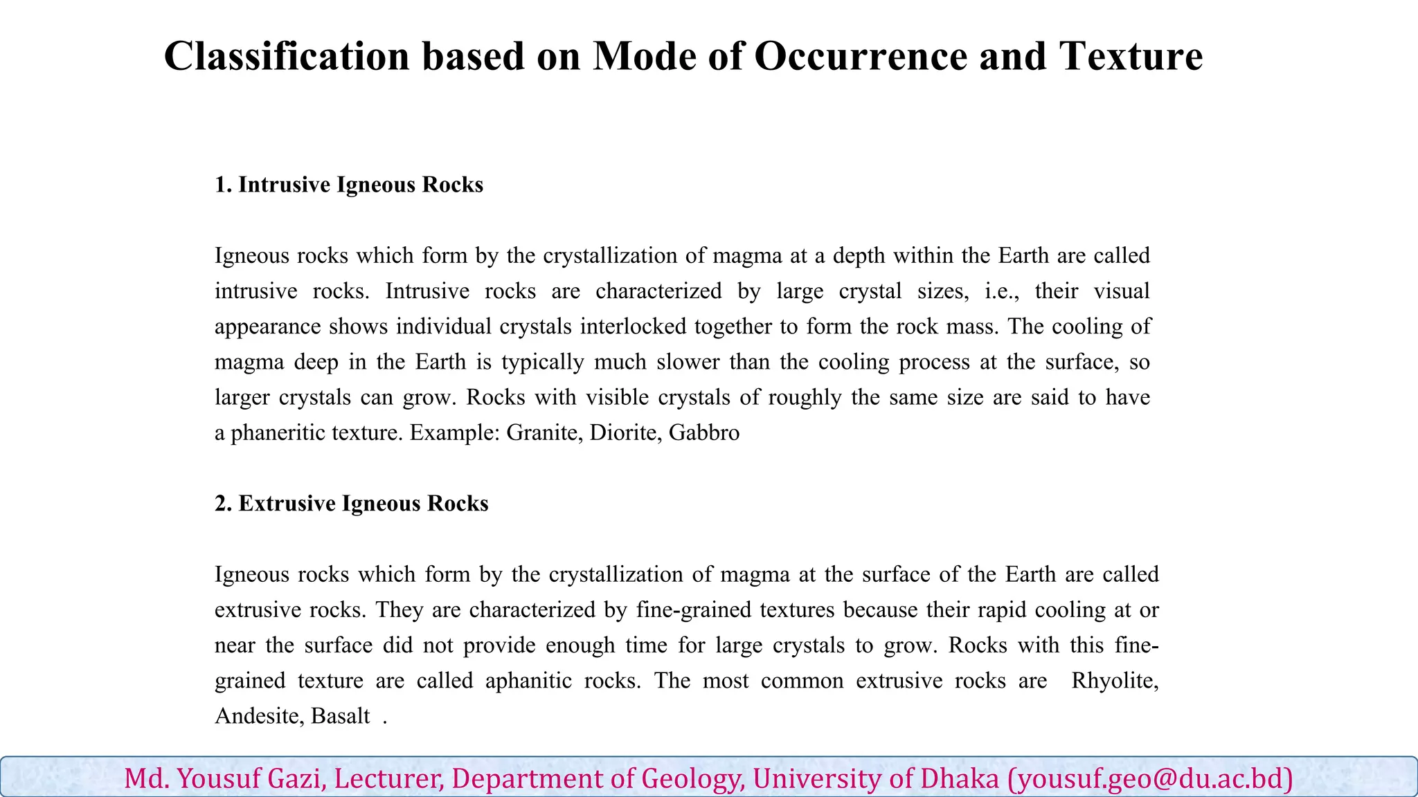 Formation of igneous rocks | PDF