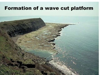 Formation of a wave cut platform 