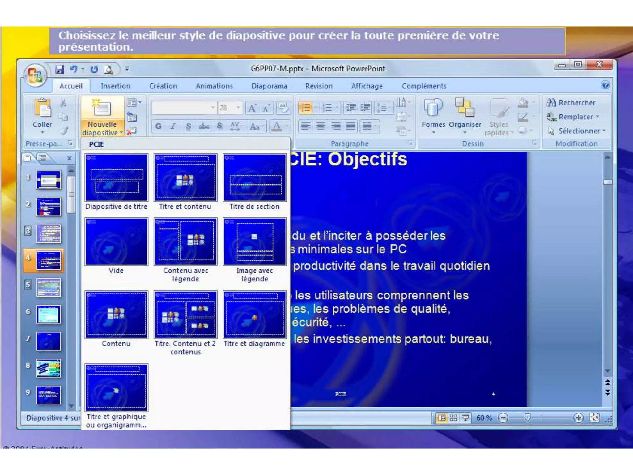 Formation pcie ppt word partie 1
