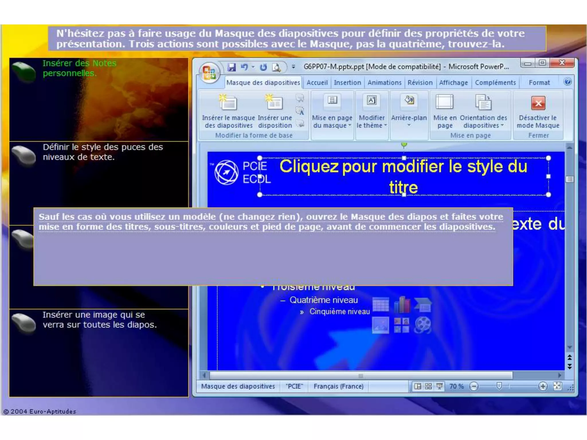 Formation pcie ppt word partie 1