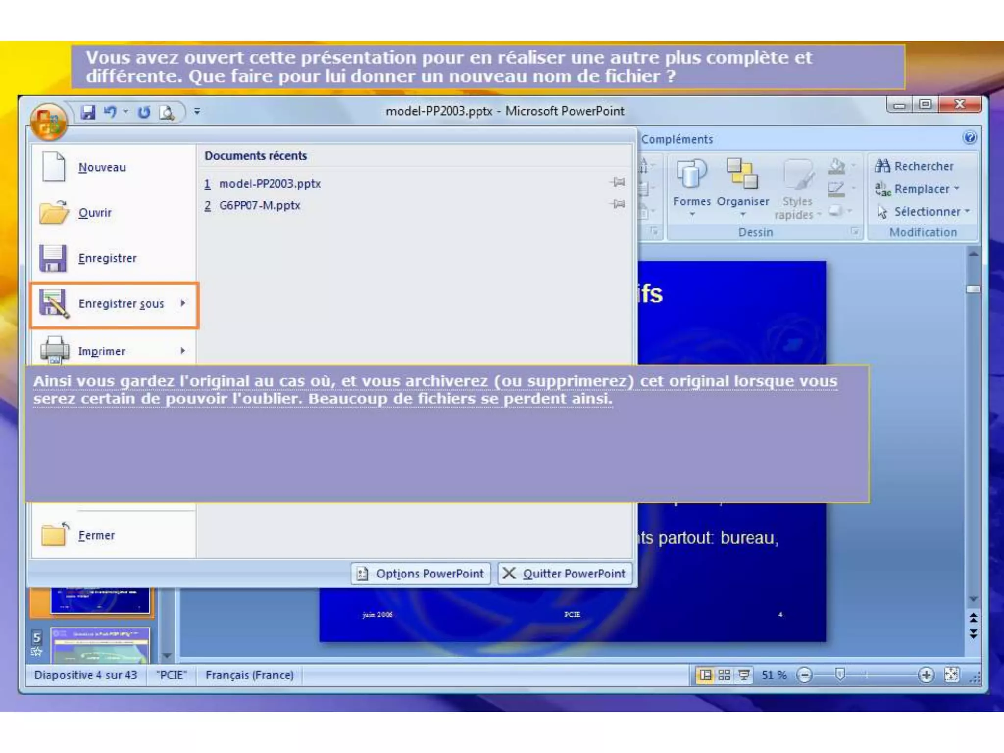 Formation pcie ppt word partie 1