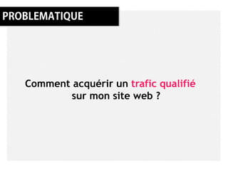 Comment acquérir un trafic qualifié
        sur mon site web ?
 