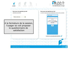 A la fermeture de la session,
 l'usager se voit proposer
     le questionnaire de
         satisfaction




                                91
 