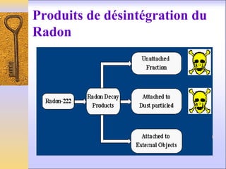 Produits de désintégration du
Radon
 