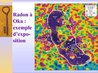 Radon à
Oka :
exemple
d’expo-
sition
 