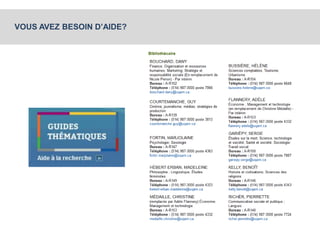 VOUS AVEZ BESOIN D’AIDE? 
 