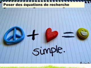 Poser des équations de recherche 