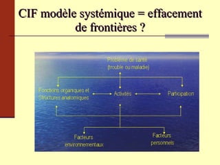 CIF modèle systémique = effacement de frontières ? 