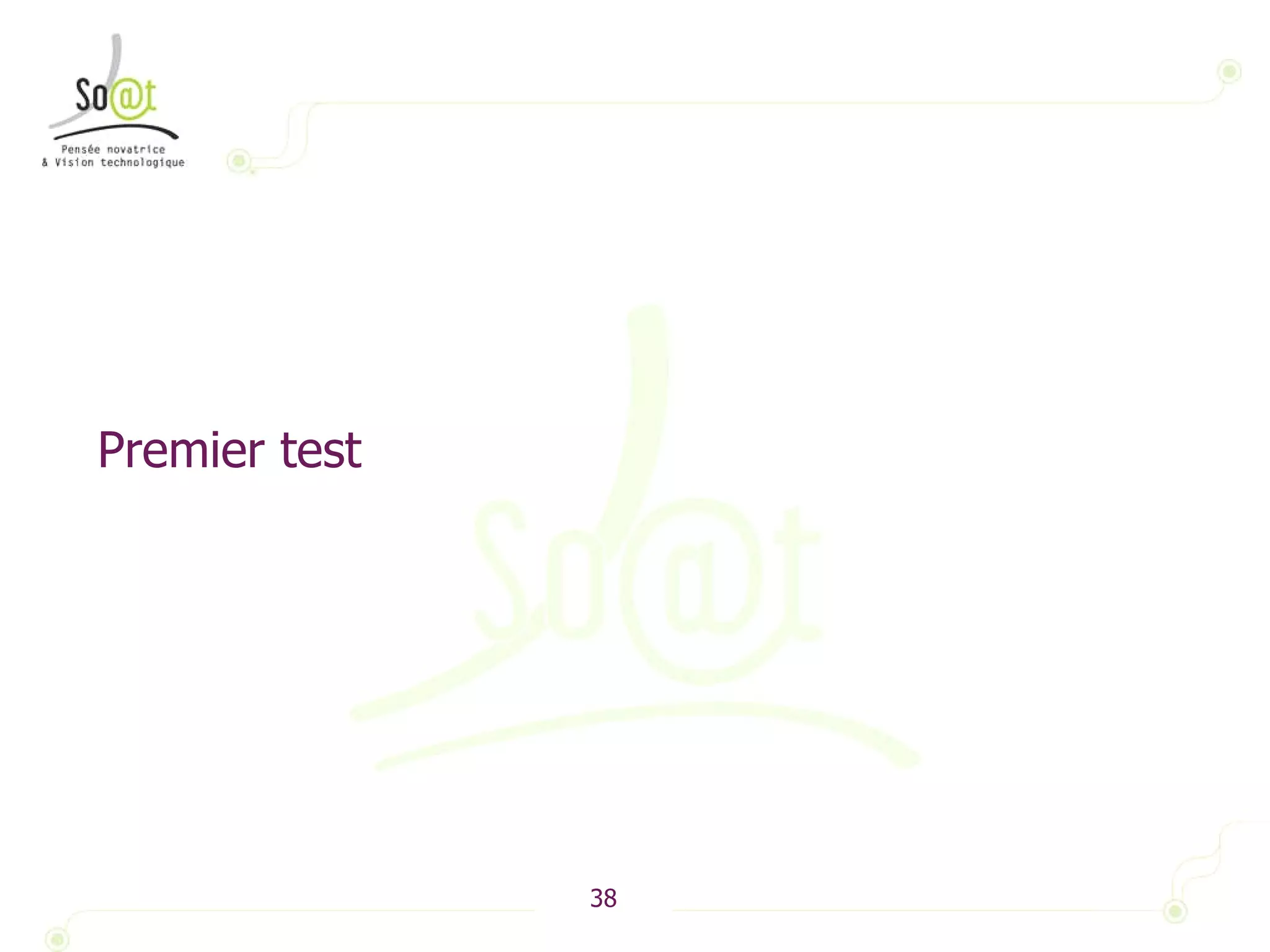 Premier test 