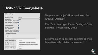 Formation Unity 3D Réalité Virtuelle | PPTX
