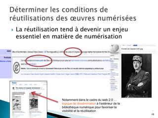 Au niveau International : IFLA/CLM - Committee on Copyright and OtherLegalMattersLionel Maurel, Veille juridique sur la numérisation  ENSSIB 18/06/0913Cadre juridique applicable et grandes évolutions