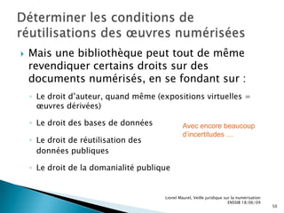 Déterminer si la numérisation est possible dans le cadre d’une exception législative
