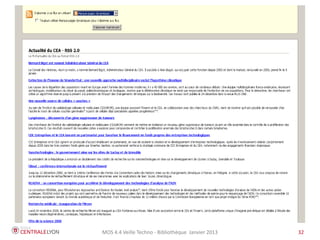 MOS 4.4 Veille Techno - Bibliothèque Janvier 2015 32
 