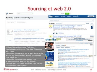 MOS 4.4 Veille Techno - Bibliothèque Janvier 2015 55
Des exemples : HootSuite
 